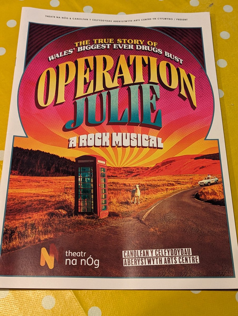 'That would be SUFF' - favourite line of the night. #OperationJulie 
Congratulations! Incredible! Loved it!! If you want to know what an unmilked goat walking up a mountain side looks like, watch one of the interpreted shows! That's all I'm saying! #BSL @theatrnanog