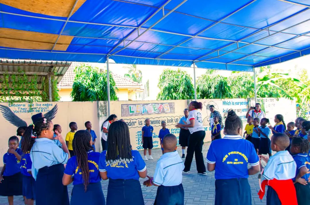 tgga_official's tweet photo. "Empowering girls one step at a time! 🌟We are excited to share the essence of the Guiding and WAGGGS initiatives with 56 girls from Academy Primary School in Kinondoni District. #GuidingMovement #EmpowerGirls" https://t.co/x5RYArSCTG
