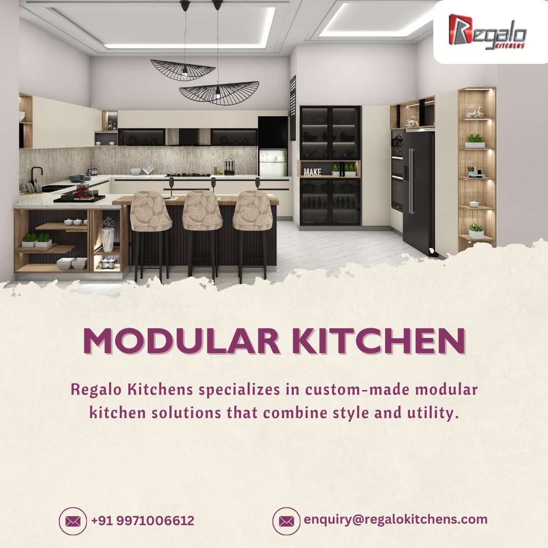 Modular Kitchen
Regalo Kitchens specializes in custom-made modular kitchen solutions that combine style and utility. Every plan is carefully created to fit specific tastes.
#regalokitchens #modularkitchen #kitchendesign
For more info: regalokitchens.com