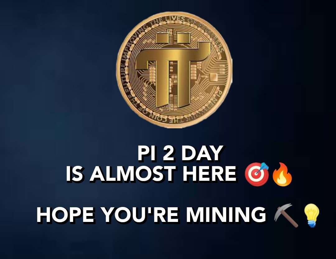REMEMBER PIONEERS, PI 2 DAY is coming....
A GLOBAL CONSENSUS MUST BE REACHED AS SOON AS POSSIBLE... please #Pioneers support GCV $314,159 let's win together 🫂 #Openmainnet 🔜