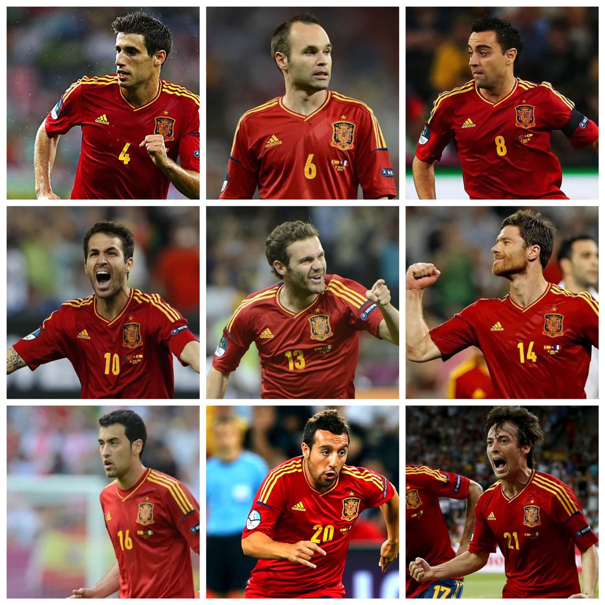 Spain’s midfield at Euro 2012 was, quite frankly, ridiculous! 🇪🇸