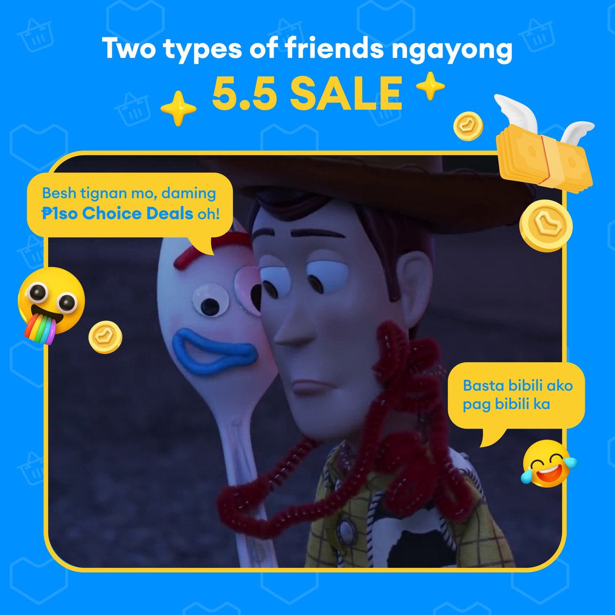 Tag a friend na dapat sabayan kang mag-check out! 🤸​
​
Damay-damay na 'to ngayong Lazada 5.5 sale! #SuperSuliTipid talaga lalo na with P1so Choice Deals and 100% free shipping sa #ChoiceOnLazada! 👯‍♀️​

🛒 lzd.co/SuperSuliTipid
​
#LazadaPH55 #SuliTipidSaLazada #LazadaPH