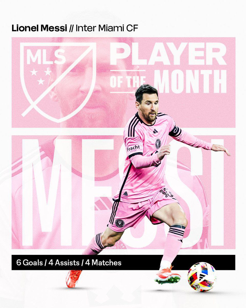 🚨💣🐐 | Leo Messi is named MLS Player Of The Month for April 2024 Cubana chief priest #cryptocrash