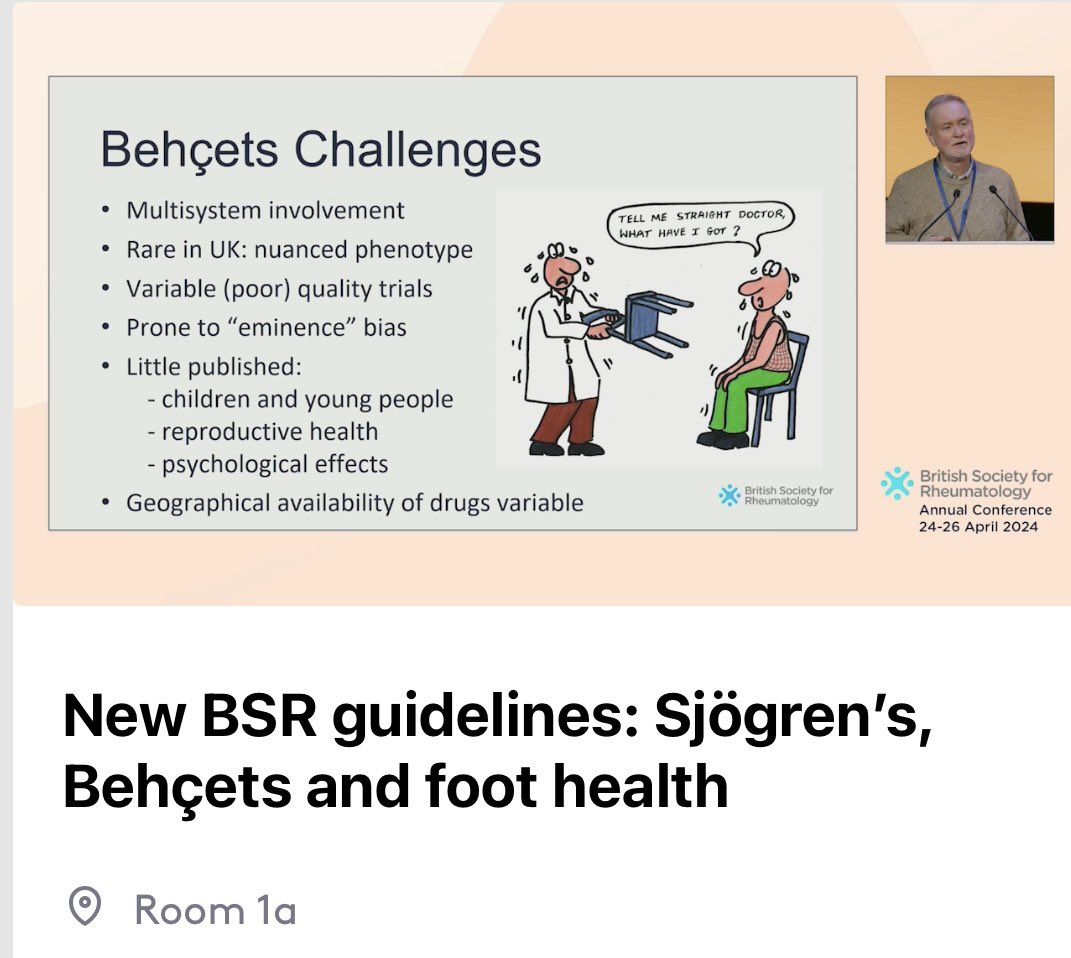 CPD on commute to work 🚘 No 🖥️ obvs, just 👂 This time catching up on #BSR24 guidelines session & Behcets I recall the first meeting with @RheumatologyUK @BritishDermDocs to discuss how we set about this joint meeting 🙌@ali_rivett 👀 forward to foot health on the way home