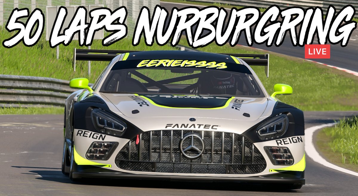 IT'S FRIDAY THENNNNN 🎉🎉🎉 🔴LIVE FROM 0900 BST! Who will be left standing today after 50 laps of the Nurburgring Nordschleife on Gran Turismo 7! youtube.com/live/ptg6pYDuA… @fanatec @GTOmegaRacing @PCSpecialist @VeloceEsports