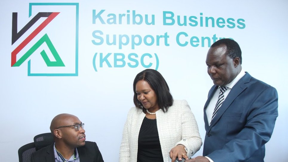 🎉 Have you heard of the Karibu Business Support Centre @KaribuCentreKE by @MITIKenya? A one-stop shop for a range of #business services! @giz_gmbh through our partnership with @KAM_Kenya attended the launch and is delighted to contribute to the future of #tradefacilitation!