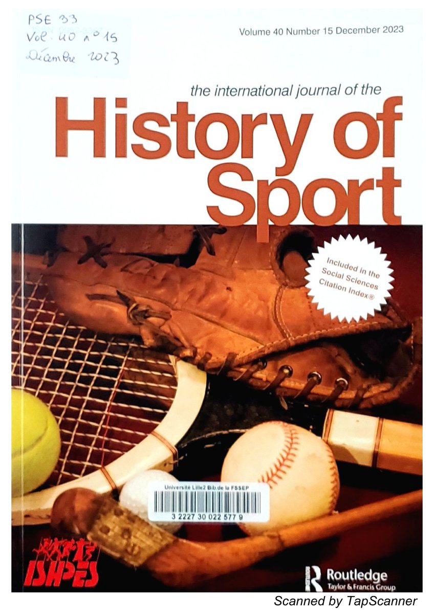 À la #bibstapslille, le n°15 du volume 40 de la revue The international journal of the History of Sport peut être consulté et emprunté.

Article en lumière : « Gladiators : 4th-1st Centuries BC. »

Cote : PSE 33

#sport #staps #revue #histoire