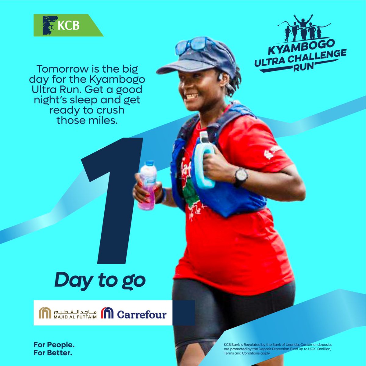 0⃣1⃣ DAY TO GO: Say no more! See you at the start line tomorrow 6:00AM 50KM & 6:30AM 25KM. 🔛🔛💪 #KyambogoUltraChallengeRun