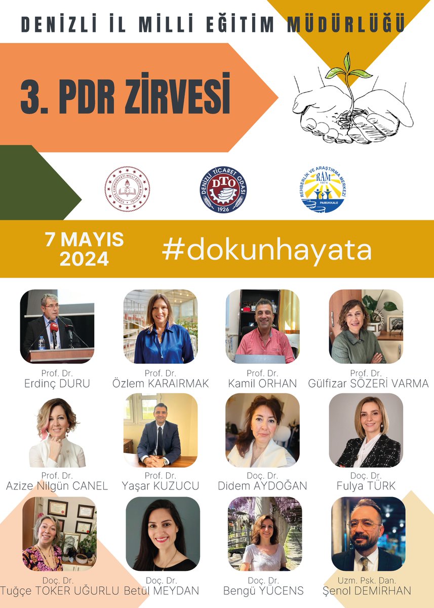3. PDR Zirvesi Başlıyor!!! 📢

Müdürlüğümüz yürütücülüğünde üçüncüsü düzenlenecek olan PDR Zirvesi, 7 Mayıs Salı Günü Sema-Abdurrahman Karamanlıoğlu MTAL'de başlıyor.

#dokunhayata
#Denizli
#zirve
#PDR

<a href="/tcmeb/">Millî Eğitim Bakanlığı</a>
<a href="/emre_caliskan/">Emre Çalışkan</a>
<a href="/MebOrgm/">Özel Eğitim ve Rehberlik Hiz. Genel Müdürlüğü</a>