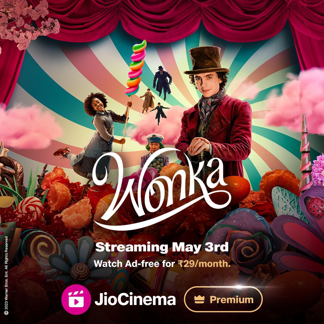 Much Awaited #WonkaMovie Is Now Streaming on @JioCinema in Hindi Dubbed and Original Audio Version..

#StreamingNow #StreamingAlert