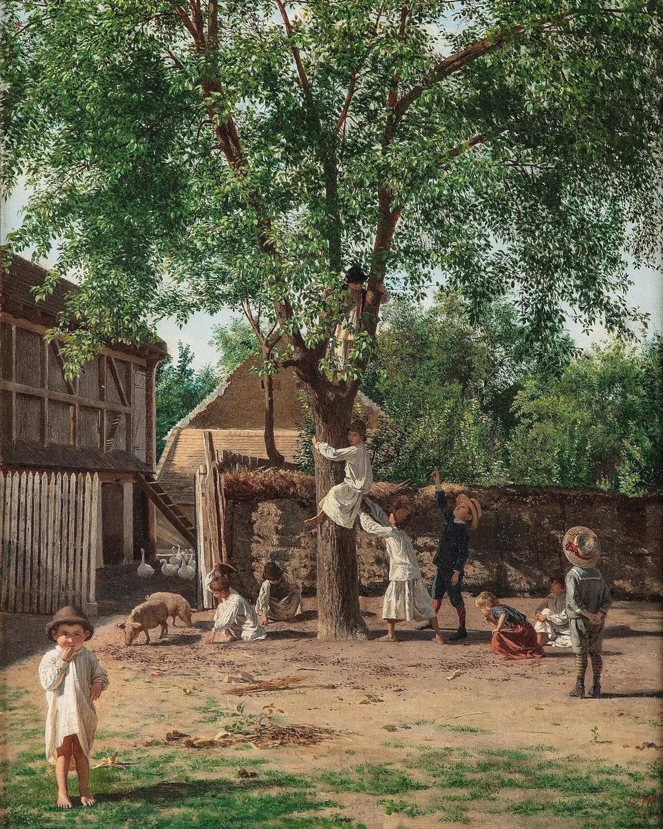 Slika Uroša Predića - 'Deca pod dudom', 1887.-svrstana je u enciklopediju najvećih svetskih umetničkih dela. ’’Kada se rešavalo da li da budem slikar, otac će me zapitati. ’’A šta ćeš golube, kada te u starosti izneveri oko i kad zadrhće ruka?“👇