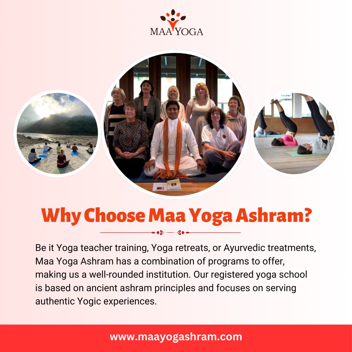 At Maa Yoga ashram Rishikesh, we offer more than just yoga classes - we provide a pathway to personal growth and spiritual awakening.
🌐𝐖𝐞𝐛𝐬𝐢𝐭𝐞: maayogashram.com
#yoga #MaaYogaAshram #hinduweddings #meditationtechniques #yogateachertraining #meditation #yogalife