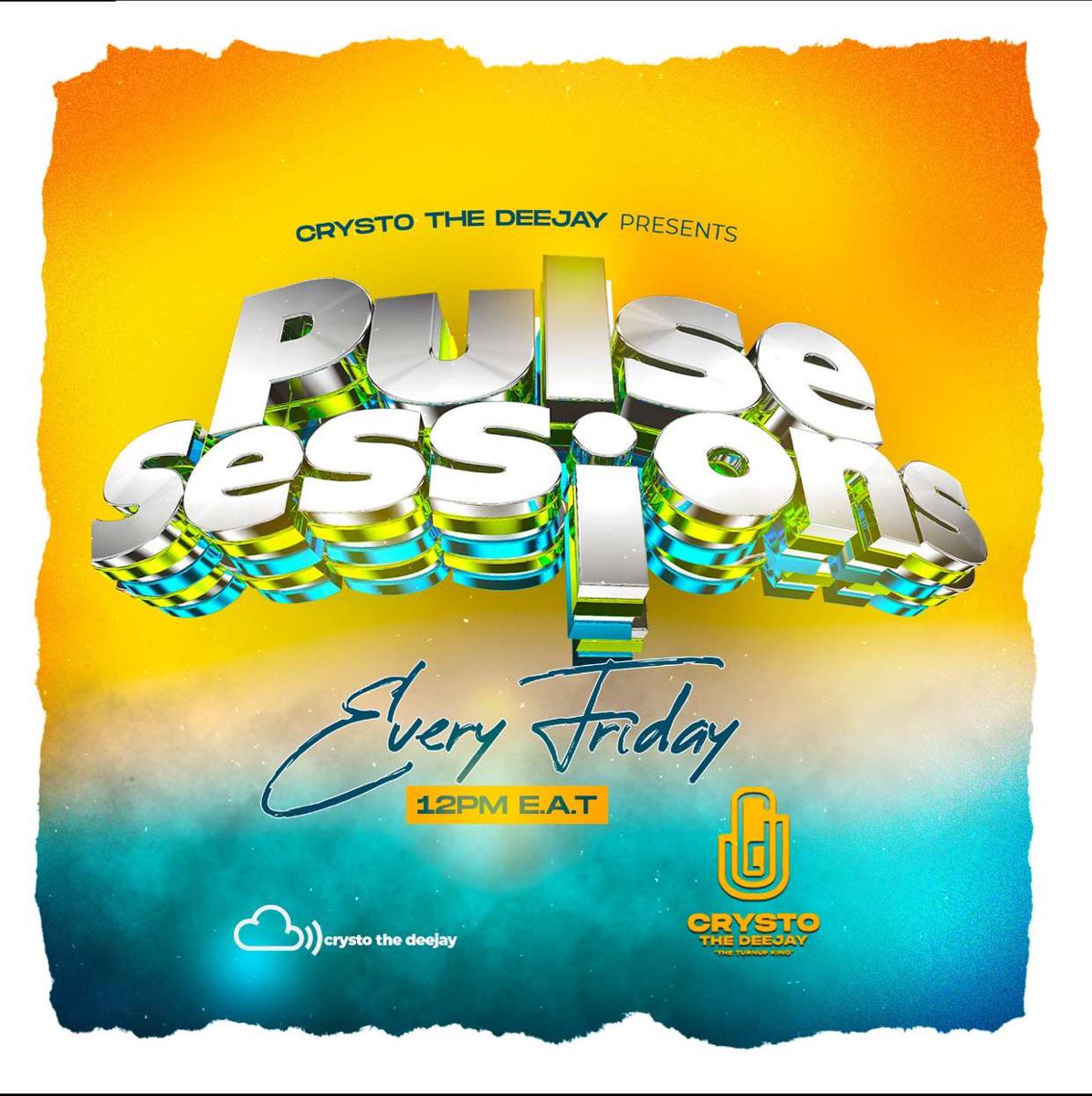 CrystoTheDeejay's tweet photo. Back With A Bang! New Month Tings!
#PulseSessions
At 12PM EAT, Nga Tusimbula… https://t.co/Z6aTRMQZGz