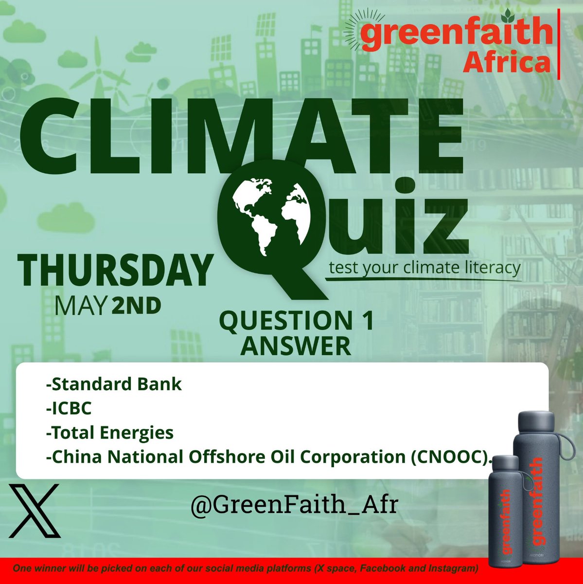 Correct Answers 👍

#Faiths4Climate 
#StopEACOP