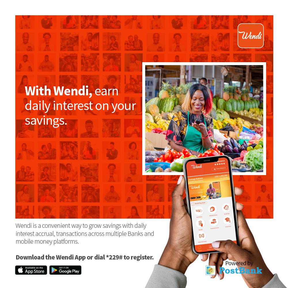 Want to see your savings grow every day? Download the Wendi App or dial *229# to register and unlock the power of daily interest! #WendiWallet #WendiWonaWooli #SmartSavings #DailyInterest