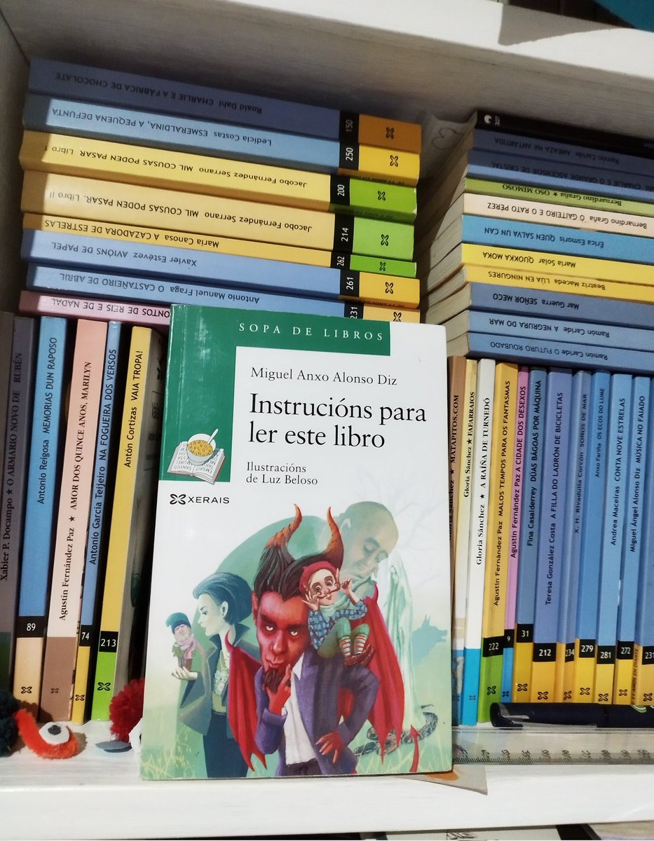 Hoxe encontro coa rapazada de Moaña da man de @Xerais #instruciónsparalerestelibro @LuzBeloso