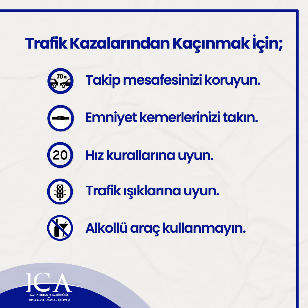 1-7 Mayıs Trafik ve İlk Yardım Haftası’nda yola çıkmadan önce trafik kurallarını hatırlayalım ve ilkyardım bilgilerimizi tazeleyelim. #YavuzSultanSelimKöprüsü #YavuzSultanSelimBridge #YSSKöprüsü #YSSBridge #KuzeyÇevreOtoyolu #TrafikveİlkYardımHaftası