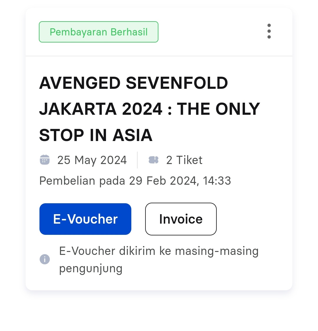 WTS TIKET A7X
CAT 3A
HARGA NORMAL

#zonauang #WTS #a7x #avengedsevenfold #butuhuang #QueenOfTears