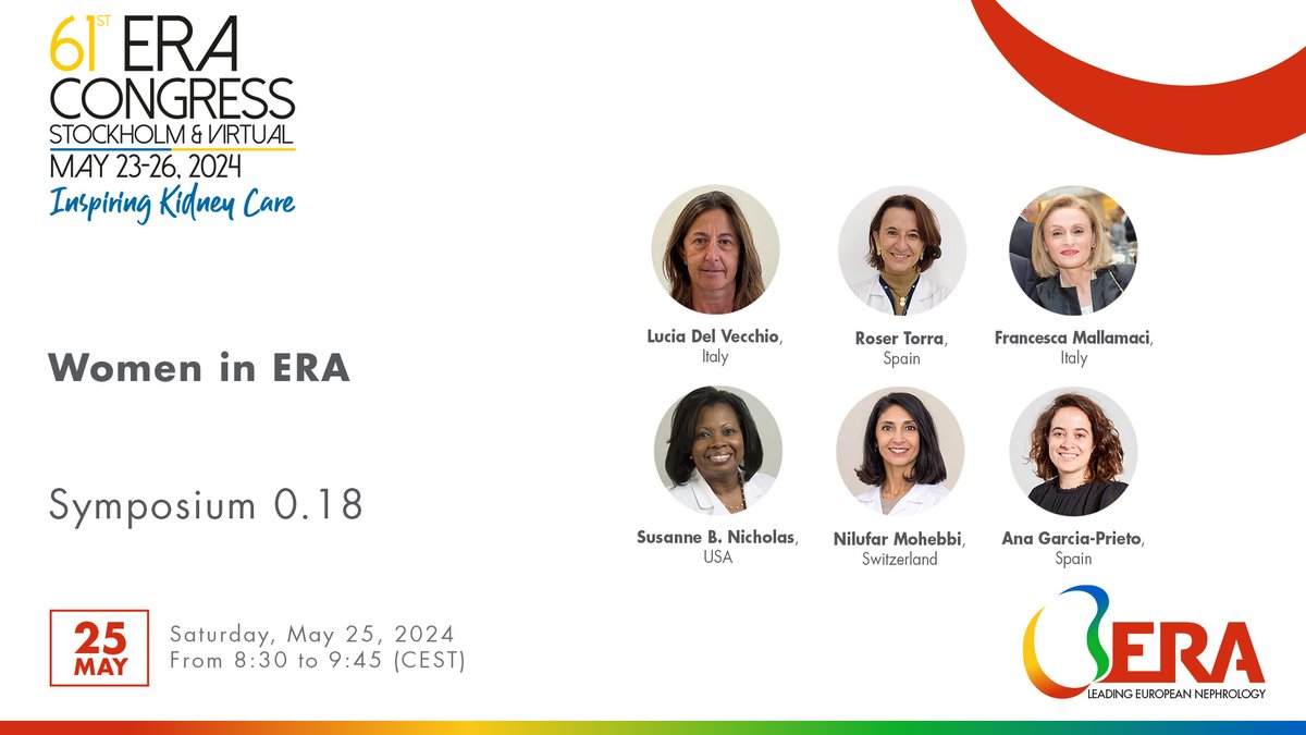 📣 Symposium 0.18 at #ERA24 will focus on 'Women in ERA', join our speakers on May 25, 8:30 - 9:45 (CEST) 📝Please fill in the survey launched by the WERA Task Force 👉 bit.ly/3UiVuOi Results will be discussed at the symposium.