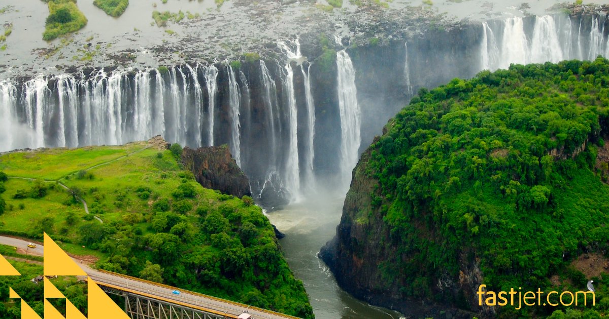 Good Morning fastjetters 💛. We love Victoria Falls but we can't decide between these two adrenaline activities. ❤️ for Bungee Jumping 🔁 for White water rafting Book your weekend break to Victoria Falls on our website. #fastjet #VictoriaFalls