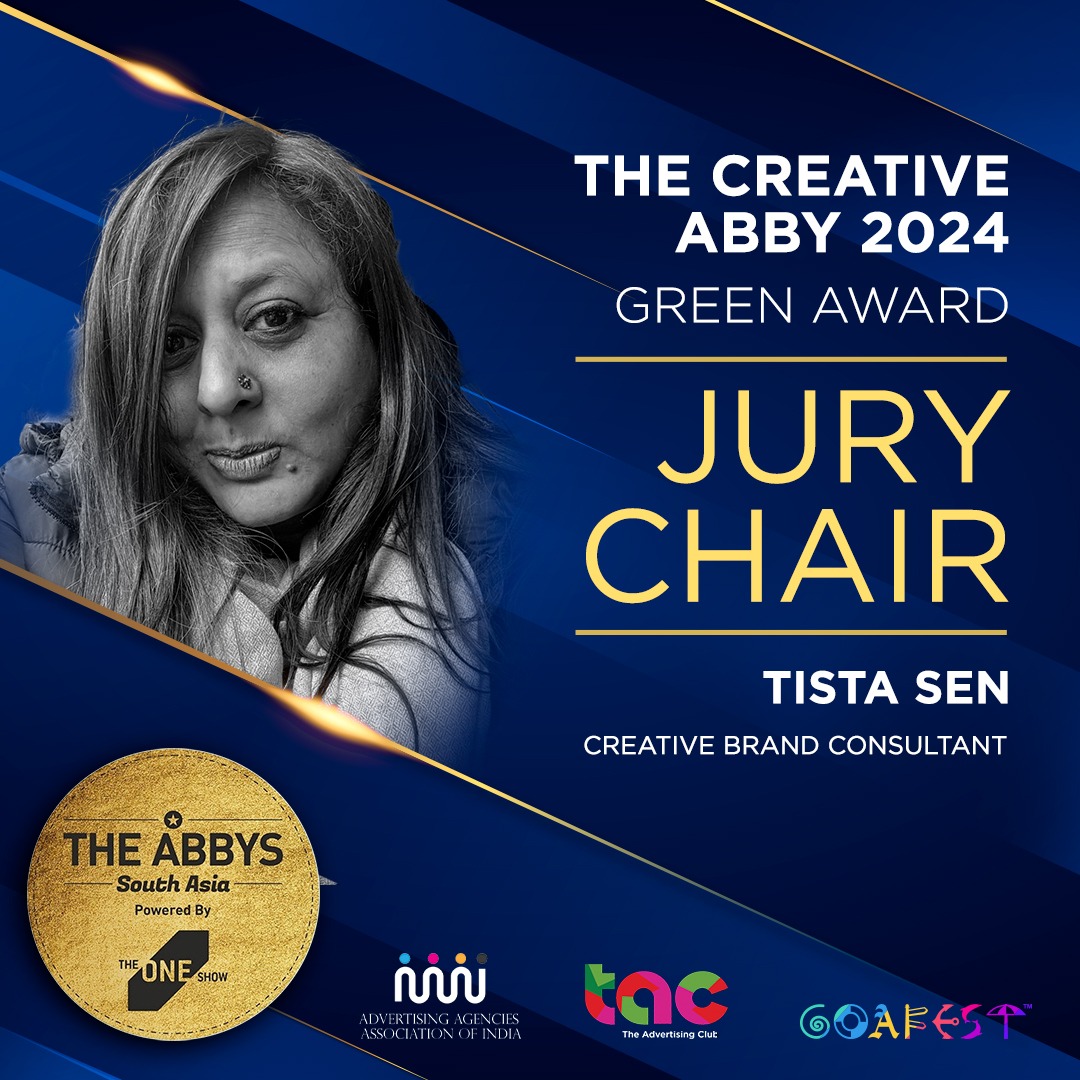 Introducing the creativity maestro Tista Sen as the Green Award Jury for the 2024 ABBY Awards. The Creative Brand Consultant is set to inspire and impress everyone with her creativity and expertise.