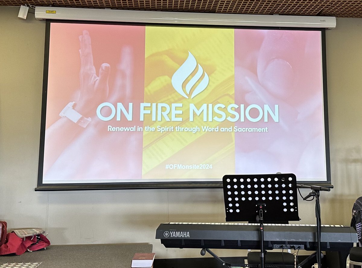 I cannot begin to put into words the impact of @onfiremission #OFMonsite2024 … a privilege to speak and be with, but I was set on fire with love and hope in the Holy Spirit in the company of holy pilgrims. Inclusive Charismatic Sacramentality! Such joy! Do consider attending!