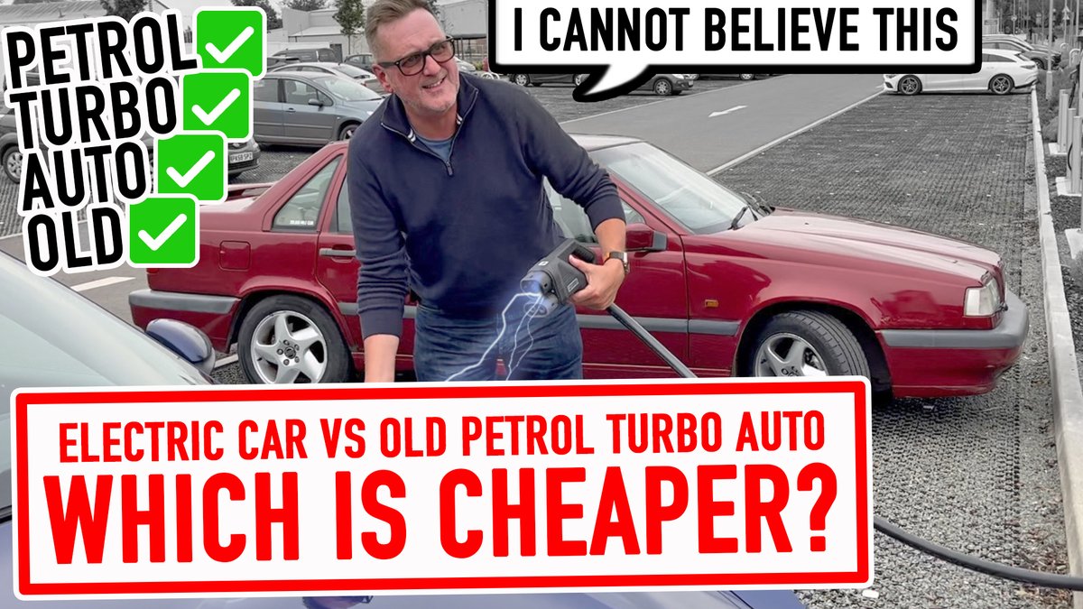 What's cheaper to run...? An #EV or a 30 year old, petrol, turbo, automatic brick of a #car...? You'll be shocked...! youtu.be/zfk-N4vSimw