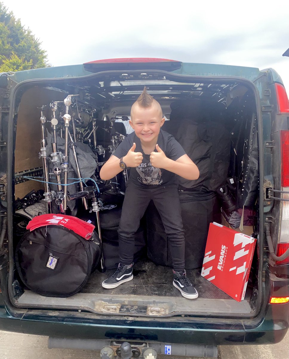 It’s great having a growing kit….until you have to pack it down & load it…83736 hour later ……😆 #musicfestival #drummer #drumkit #teddyrocks