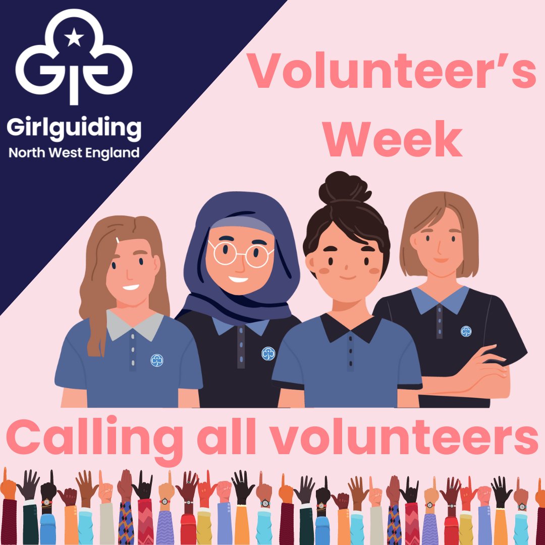 Last chance to sign up for our exciting opportunity for volunteers week! To find out more, please join our zoom call on Thursday 9th May, 7:30-8 pm. To register your interest and sign up for the zoom call, please email sophie.whitham@girlguidingnwe.org.uk by Monday 6th May.