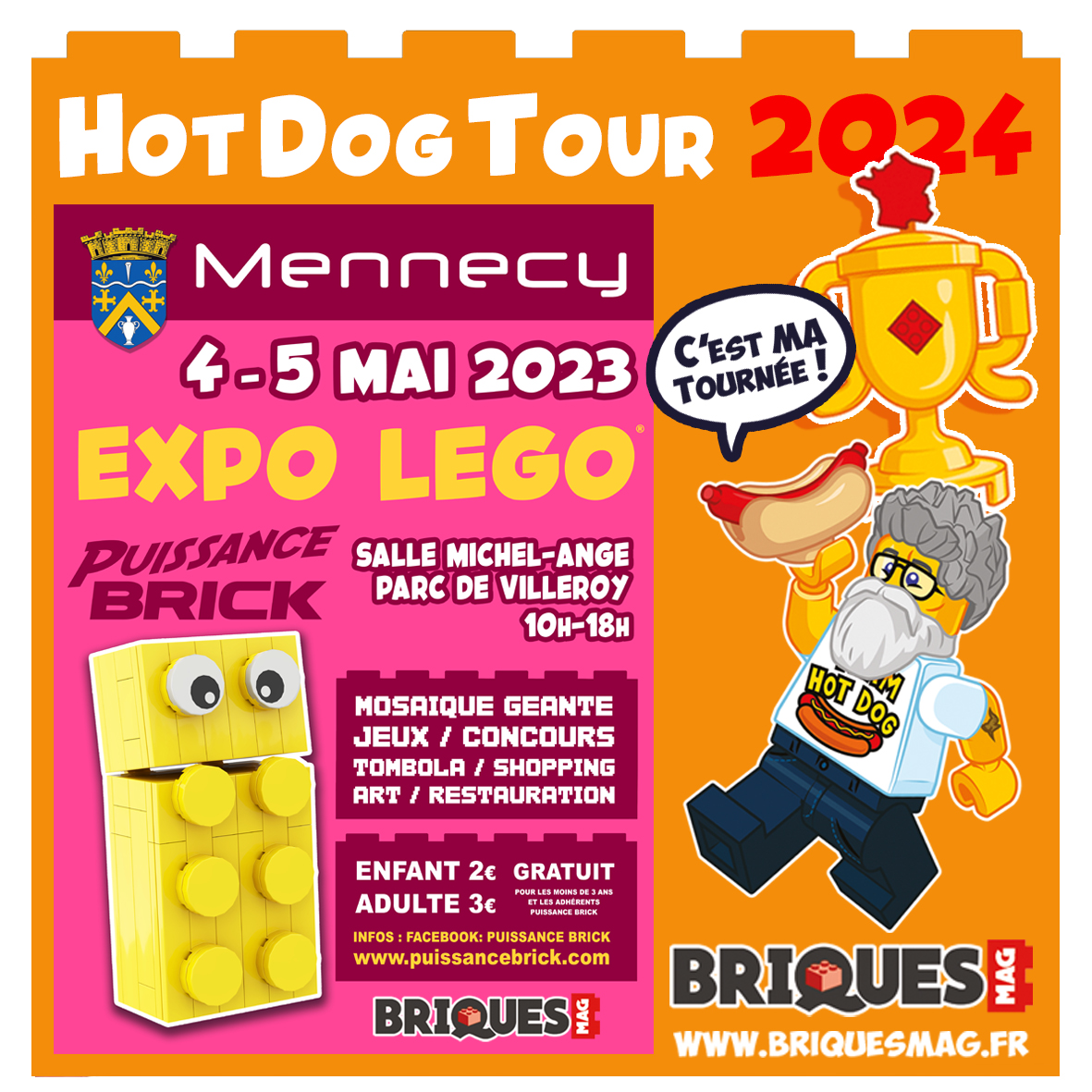Rdv ce week-end à <a href="/MennecyCom/">Mennecy</a>  pour une super expo 100% #lego avec <a href="/BriquesMag/">briques mag</a>  #PuissanceBrick et pleins d'autres #afols #legomasters <a href="/LEGO_Group/">LEGO</a> #mennecy