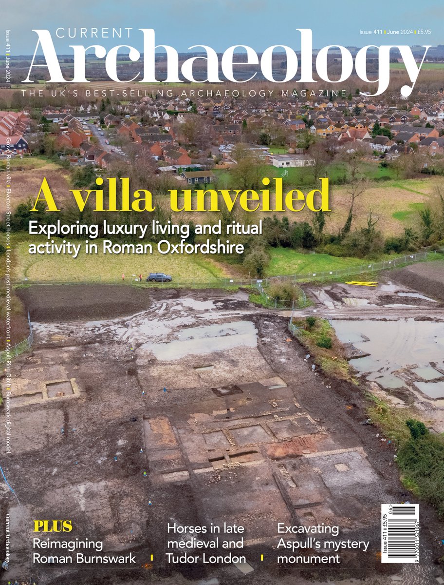 This #FindsFriday, discover @ArchaeologyRed on the front cover of the latest @CurrentArchaeo! It's a huge honour, and a fitting tribute to our team's work on the Brookside Meadows #Roman villa complex for Barratt and David Wilson Homes. Read the feature: the-past.com/feature/a-vill…