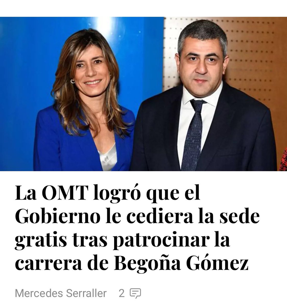 Siguen llegando noticias de la trama corrupta en la que está involucrado #CaudilloSanchez para favorecer a su familia. ¡Viva la prensa libre! vozpopuli.com/espana/omt-gob…