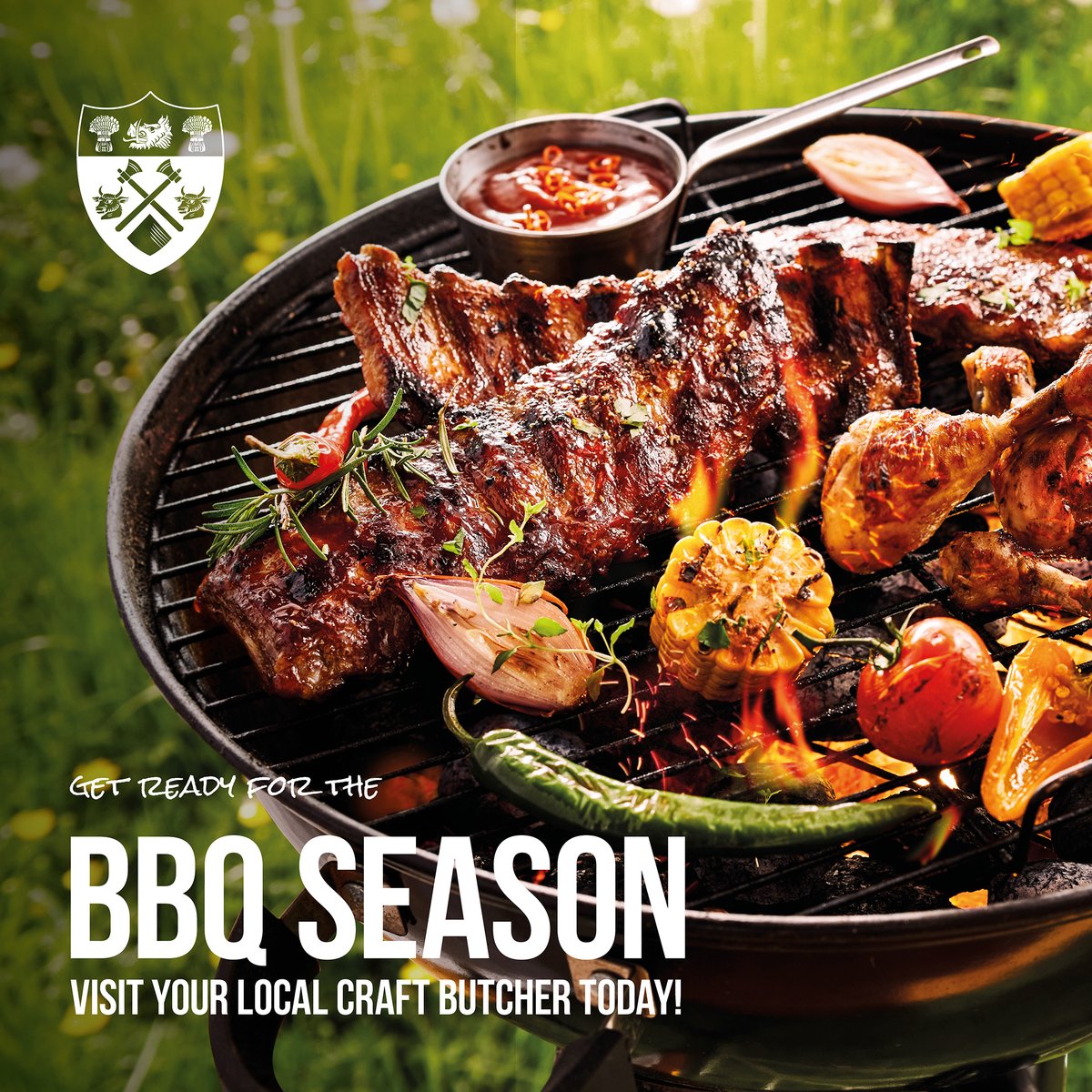 Promote BBQ week 3rd to 9th June using our digital marketing pack on your social channels and in your shop

💻 Log on to the members area to download your digital marketing pack ow.ly/B19U50Rm8a3 

#NationalCraftButchers #CraftButchers #Butchers #ShopLocal #NationalBBQWeek
