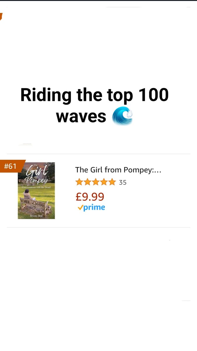 #FridayFeeling 
There is a reason this book has been riding the top 100 waves 🌊 since its release 📚 😊

#readerscommunity #readersoftwitter #bookrec 
#paranormal #spiritual #afterlife