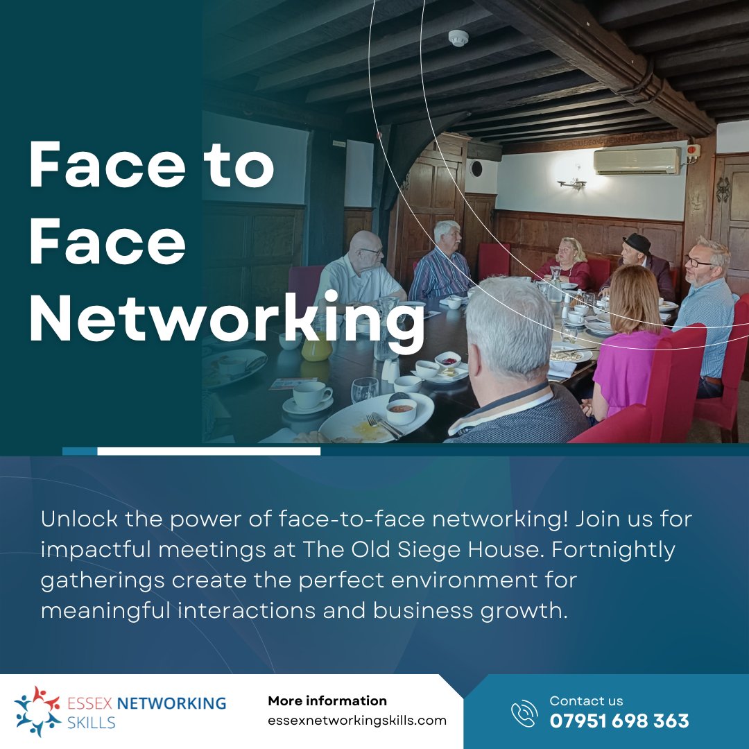 Your go-to for budget-friendly digital marketing and networking across the UK. Elevate your connections with valuable face-to-face interactions🌐💼

essexnetworkingskills.com
07951698363

#ENSDirectory #NetworkingOpportunities #networkmeeting #networkingessex #businessconnections
