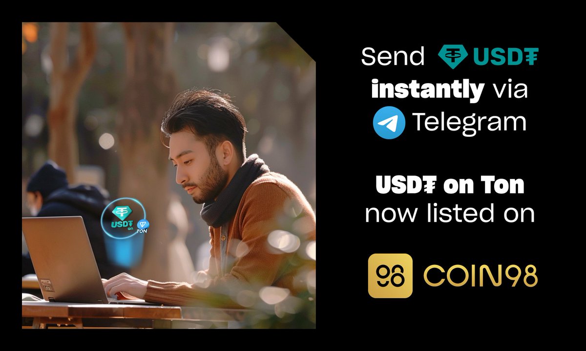 USD₮ on Ton is now live on @coin98_wallet