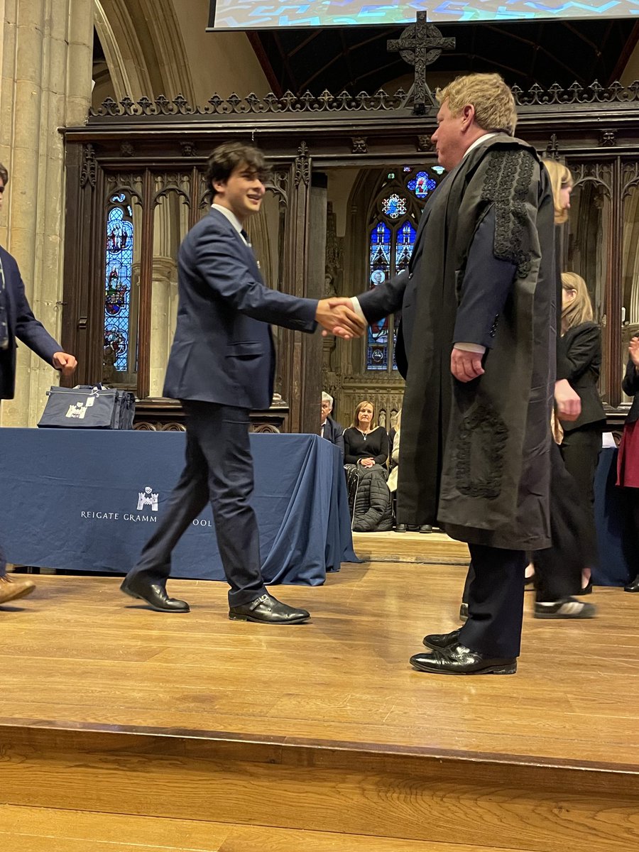 It started 7 years ago on this stage with an Admissions Ceremony where I shook your hand and welcomed you to @reigategrammar It ends tonight with a handshake that commissions you to go and make the world a better place #RGS #TheReigateWay #MakeADifference #ABigFamily