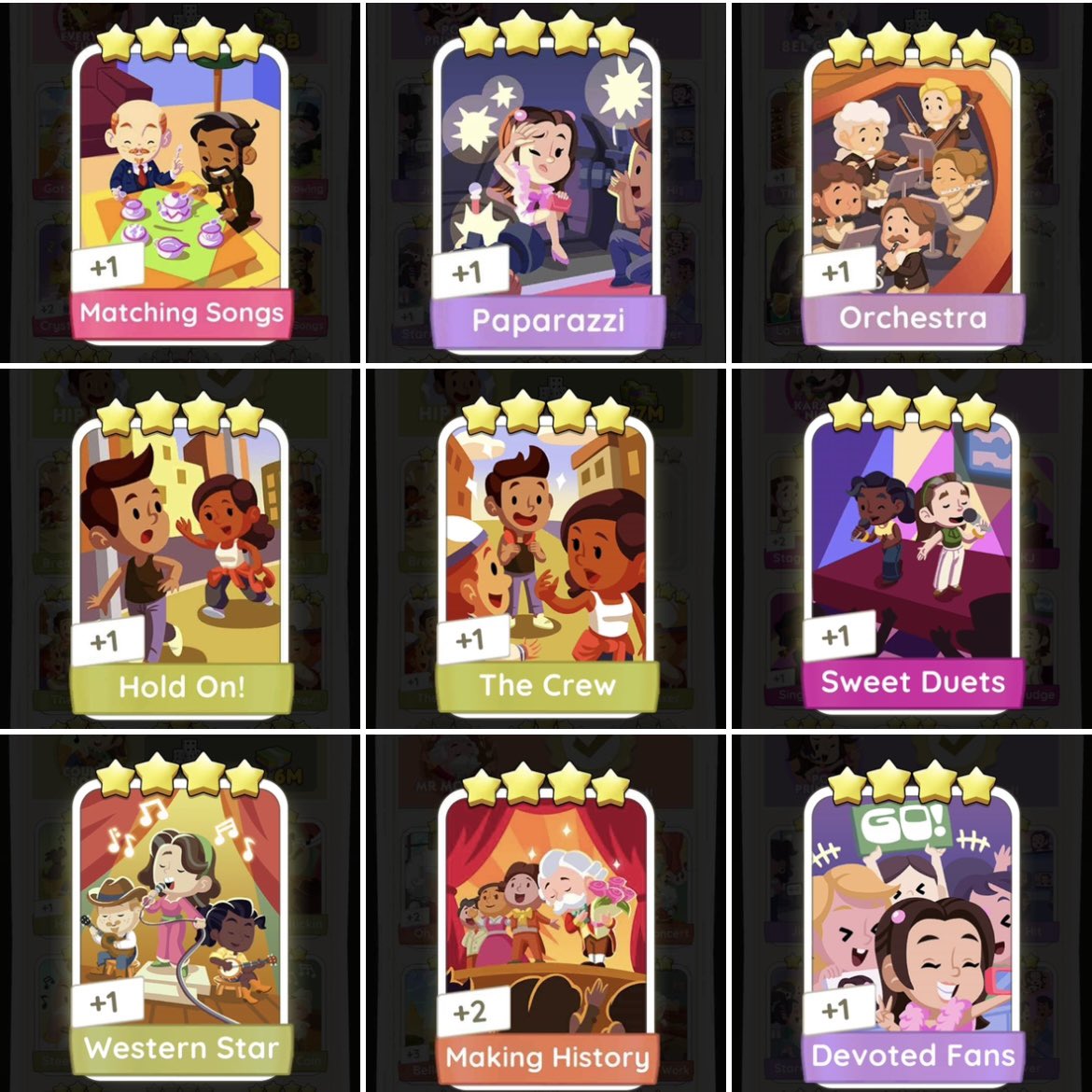 wts lfb
#MonopolyGoTrade #MonopolyGo 

4⭐️ - ₱40 / $0.8

*₱50 / $1 - sweet duets, making history, devoted fans, western star

• mop: gcash / paypal ff
• dm

⌗ monopoly go sticker cards selling theremin the crew big gig going viral day hold on hurdy gurdy paparazzi inkredible