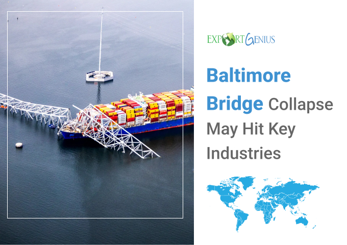 Collapse of Francis Scott Bridge in Baltimore is likely to disrupt flow of commodities in the key sectors, namely coal, auto, cobalt, and sugar through the Maryland port. Know more at bit.ly/3U9NGOM #supplychain #usexports #coalexport #commodities #trade #import #data
