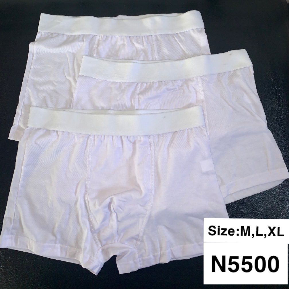 Good morning guys. I have these all white cotton stretch briefs going for N5500. Please kindly help me repost 🙏🏾