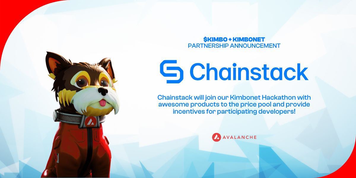 $KIMBO is proud to announce that we have now officially partnered with @ChainstackHQ, the number 1 place for Web3 infrastructure and developer tools. Chainstack will join our #Kimbonet #Hackathon with some awesome products to the price pool and provide incentives for