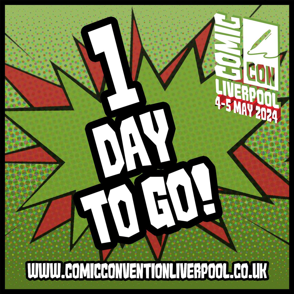 TOMORROW IS THE DAY!! 🚨 SUNDAY TICKETS SELLING FAST 🚨 Tickets: comicconventionliverpool.co.uk