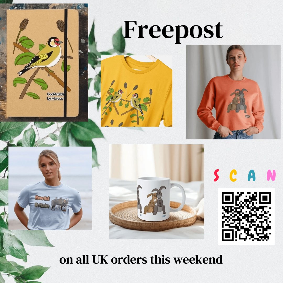 9am Friday to midnight Monday, customers get free UK shipping automatically applied at checkout
#EcoFriendly #Gifts #AutisticArtist #ChooseToInclude #InclusionRevolution #SmallBusiness #Disabled #FridayFeelings #BankHoliday #Freepost @ParallelGlobal @lilacreviewuk @SmallBizSatUk