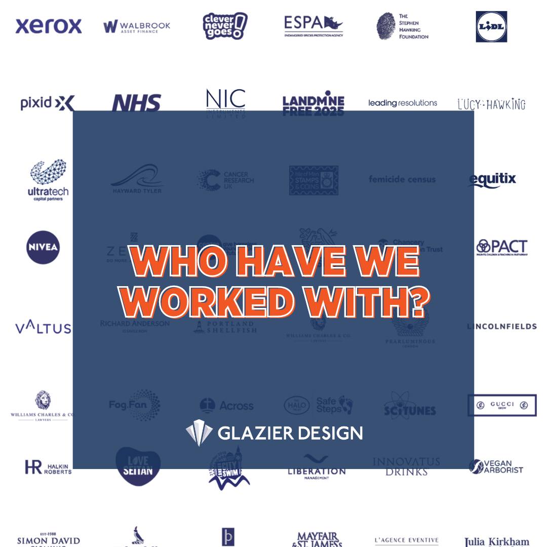 From multinational giants to ambitious start-ups and even clients in the exciting space industry, we've got design covered for everyone. 🚀💼

#GlazierDesign #DesignForAll #WhoHaveWeWorkedWith #GraphicDesign