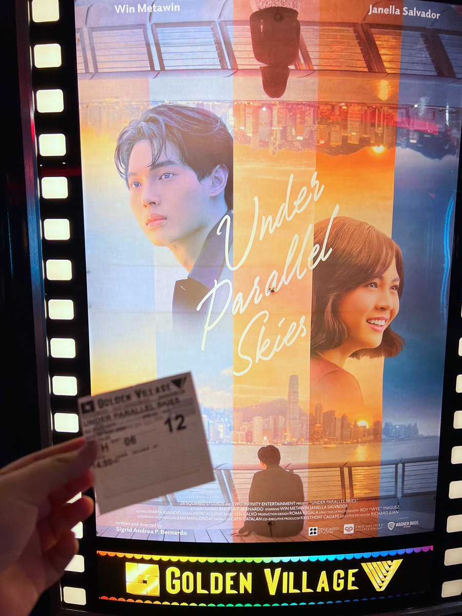 Oh my gosh I did not expect to be ugly crying in the cinema. What an emotional rollercoaster this movie was. I recommend it but be prepare your tissues! #UnderParallelSkies #WinMetawin #JanellaSalvador