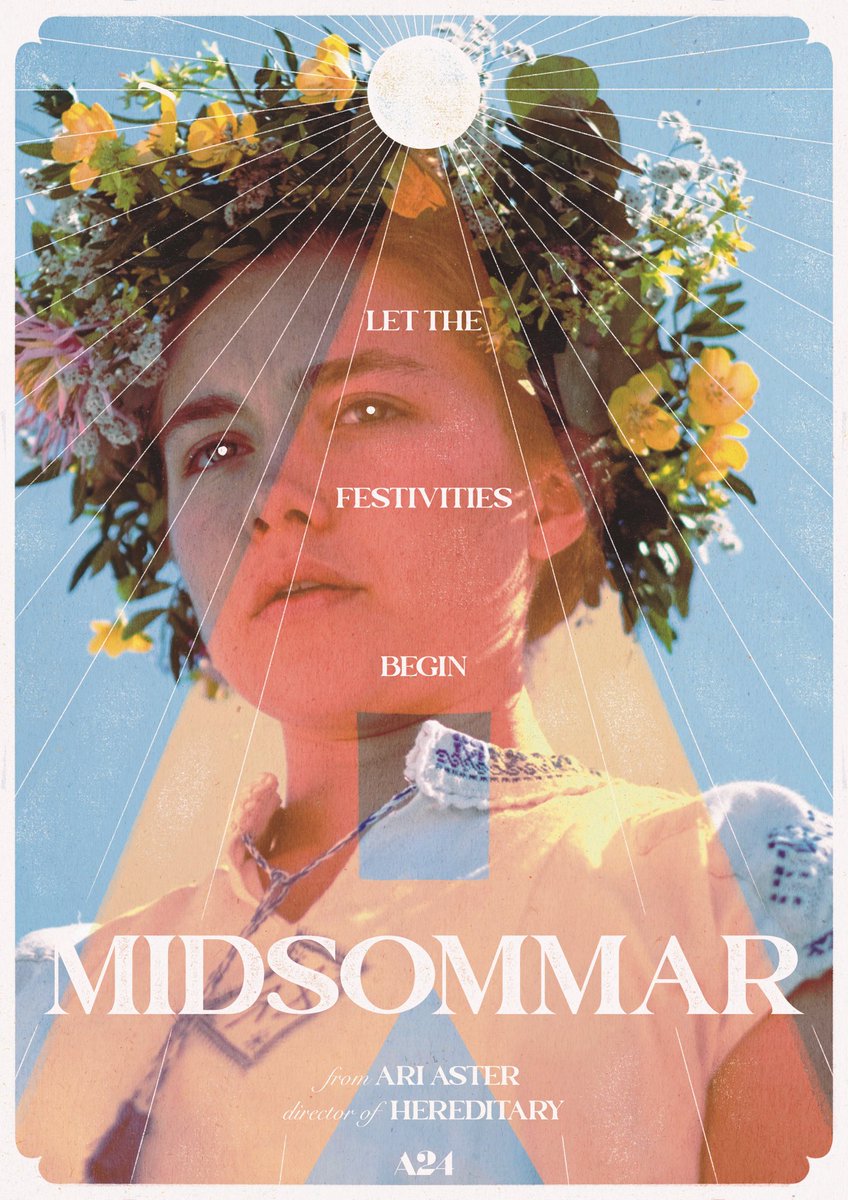 saw a lot of fan made posters recently so here’s the little thing I made for Midsommar a few years back 🧡