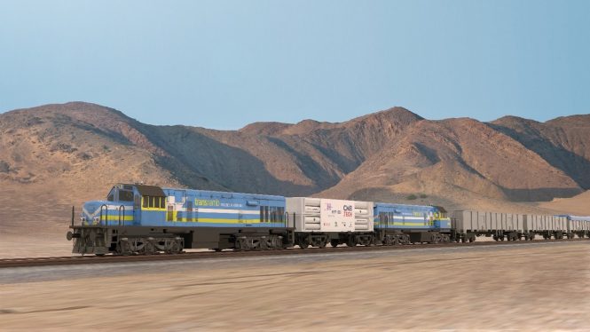 #Namibia has finalised the contract for the HyRail project, marking the introduction of Africa’s first hydrogen train.

railwaysafrica.com/news/namibia-f…

#TransNamib #HyphenTechnical #HydrogenTrain #Hydrogen #rollingstock #rail #railway #GreenHydrogen #RailIndustry