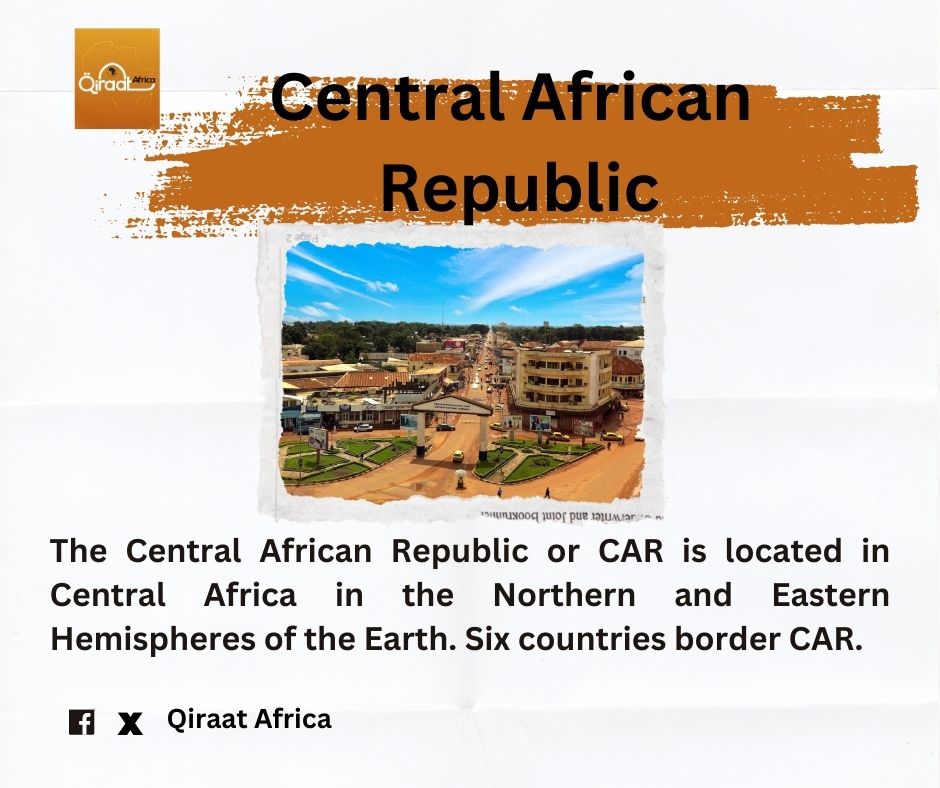 Landlocked in the heart of Africa, the Central African Republic is a sparsely populated country with an area of 623,000 km2. 

Visit our website for more latest news and analysis:
qiraatafrican.com/en/

#qiraatafrican #CAR #CentralAfricanRepublic #history #africa