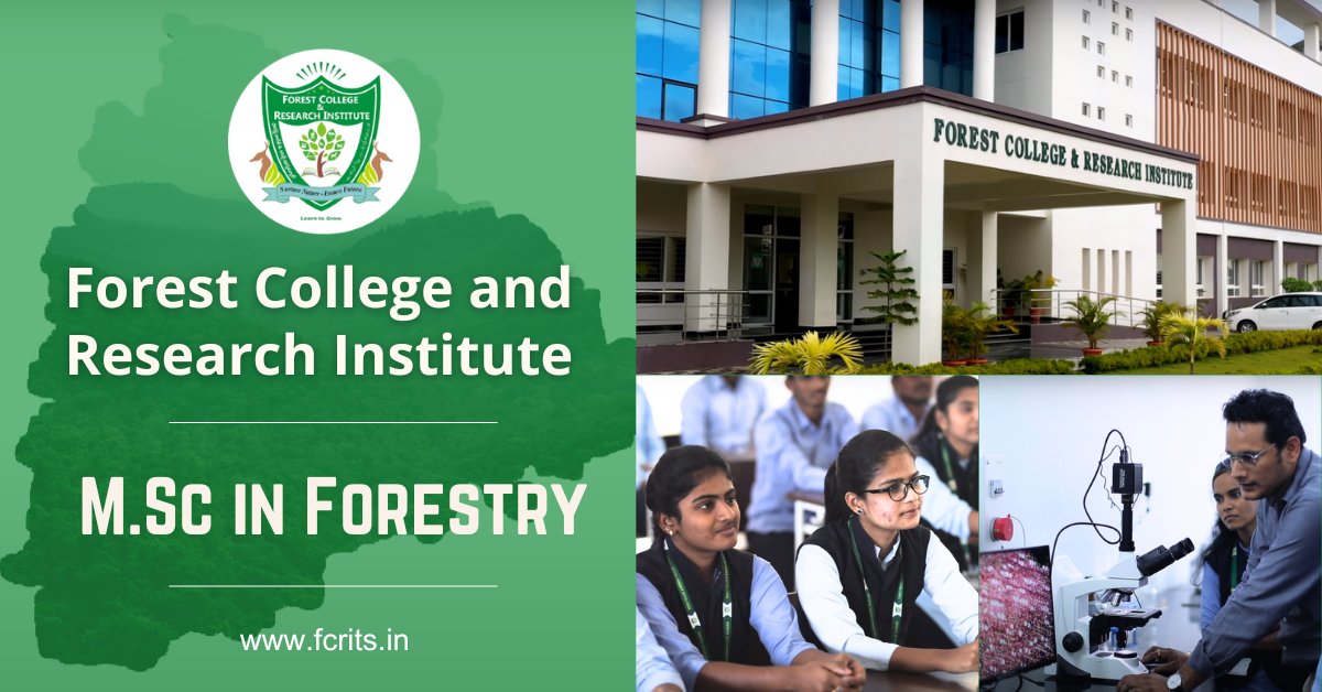 Forest College and Research Institute, Hyderabad marks a historic milestone by offering professional forestry education in Telangana We are offering MSc in Forestry. Join us today fcrits.in/admissions/msc… #FCRI #ForestryEducation #MSCForestry #EnvironmentalScience
