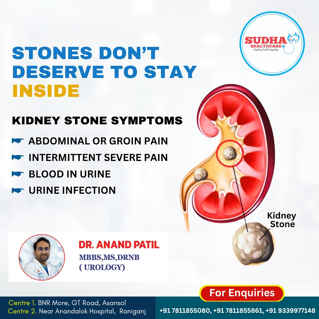 STONES DON'T DESERVE TO STAY INSIDE

🏥Sudha Health Care

Add : Asansol, West Bengal, India

Contact us : 97811855080, 91 7811855861, 93399 77148

#Healthcare #Wellness #AsansolHealth #SudhaHealthCare #WestBengal #India #MedicalCare #HealthyLiving #CommunityHealth #digitalmedia24